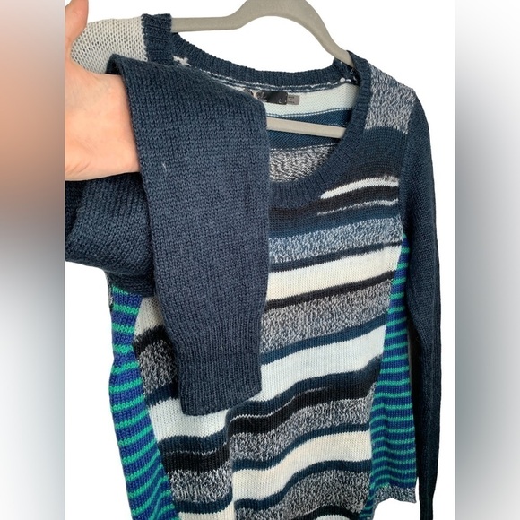 NWT Prana Wool Blend Nautical Striped Seffi Sweater Size Large - Picture 11 of 12